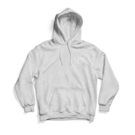 Organic Graphic Print Hoodie - Grey Marl