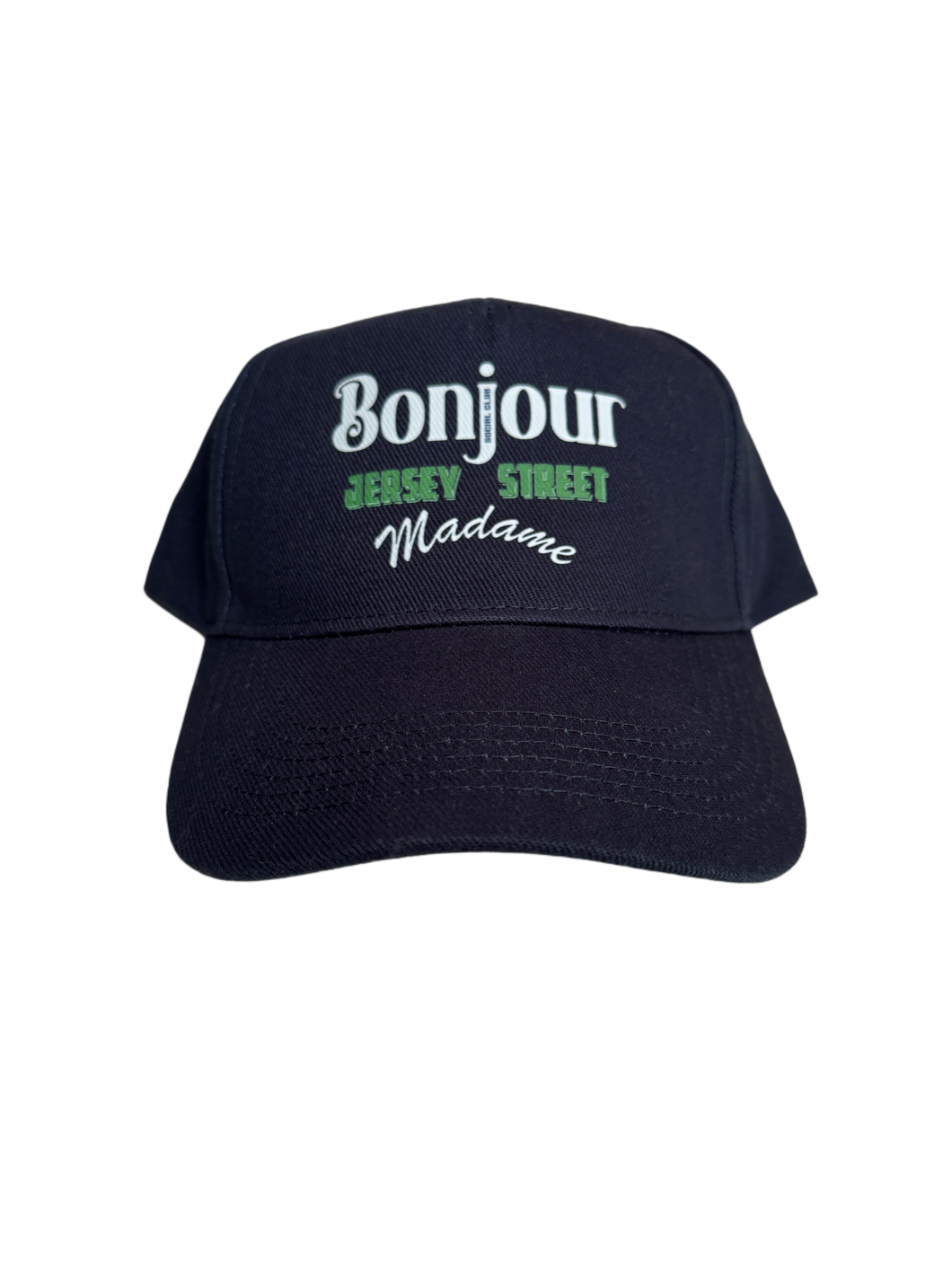Bonjour Madame x jersey Street Social Club  Navy & Green
