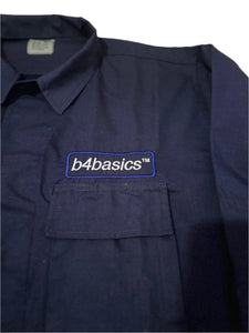 B4basics  Vintage  jungle  Fatigue  workwear Jacket - Navy