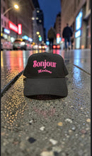 Load image into Gallery viewer, Bonjour Madame  pink heart cap