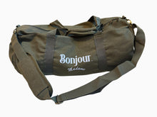 Load image into Gallery viewer, Vintage Military Green barrel bag